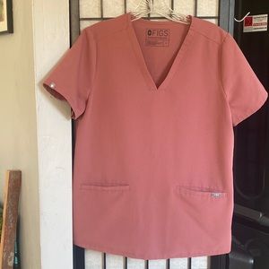 Figs Mauve Casma Scrub Top S